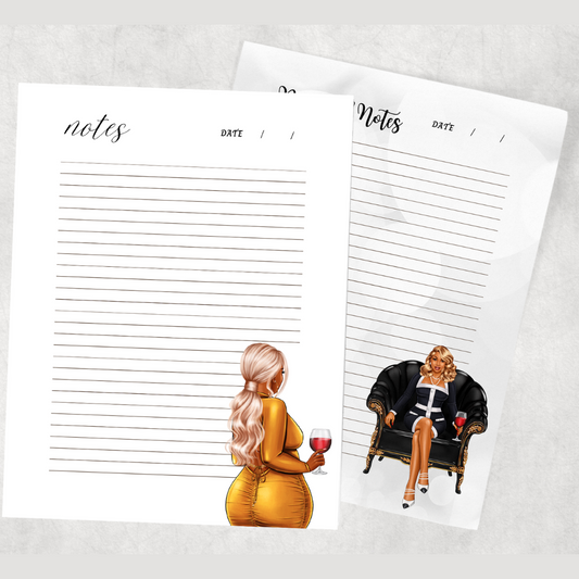 Wine Time Personalized Notepad Duo