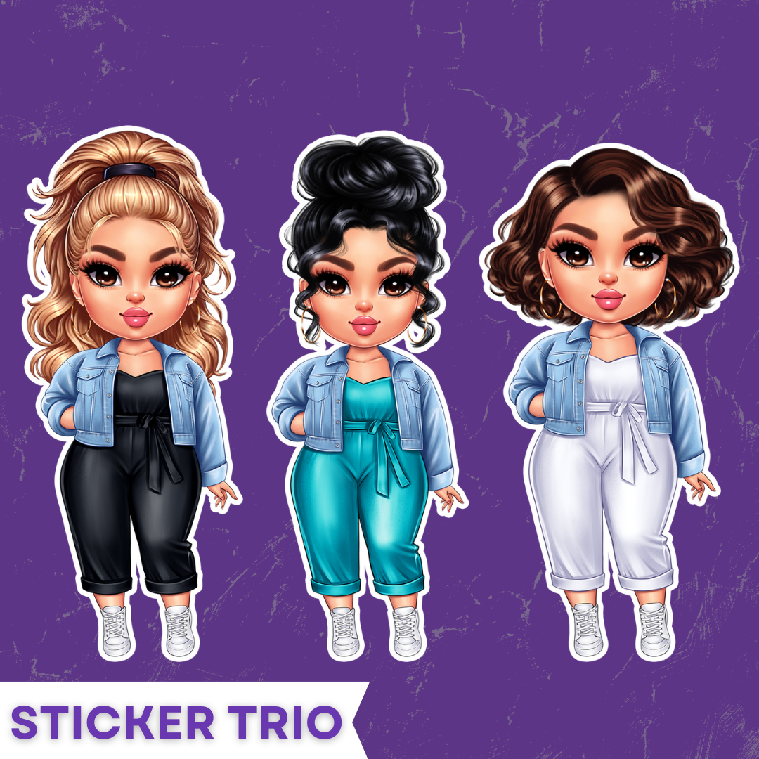 I Am Style Sticker Trio
