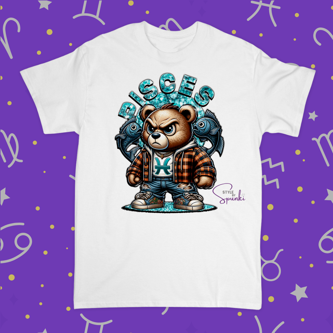 Men’s Mean Zodiac Bear B-Day Tee