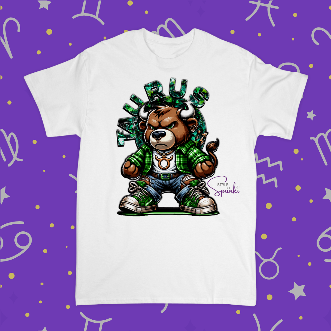 Men’s Mean Zodiac Bear B-Day Tee