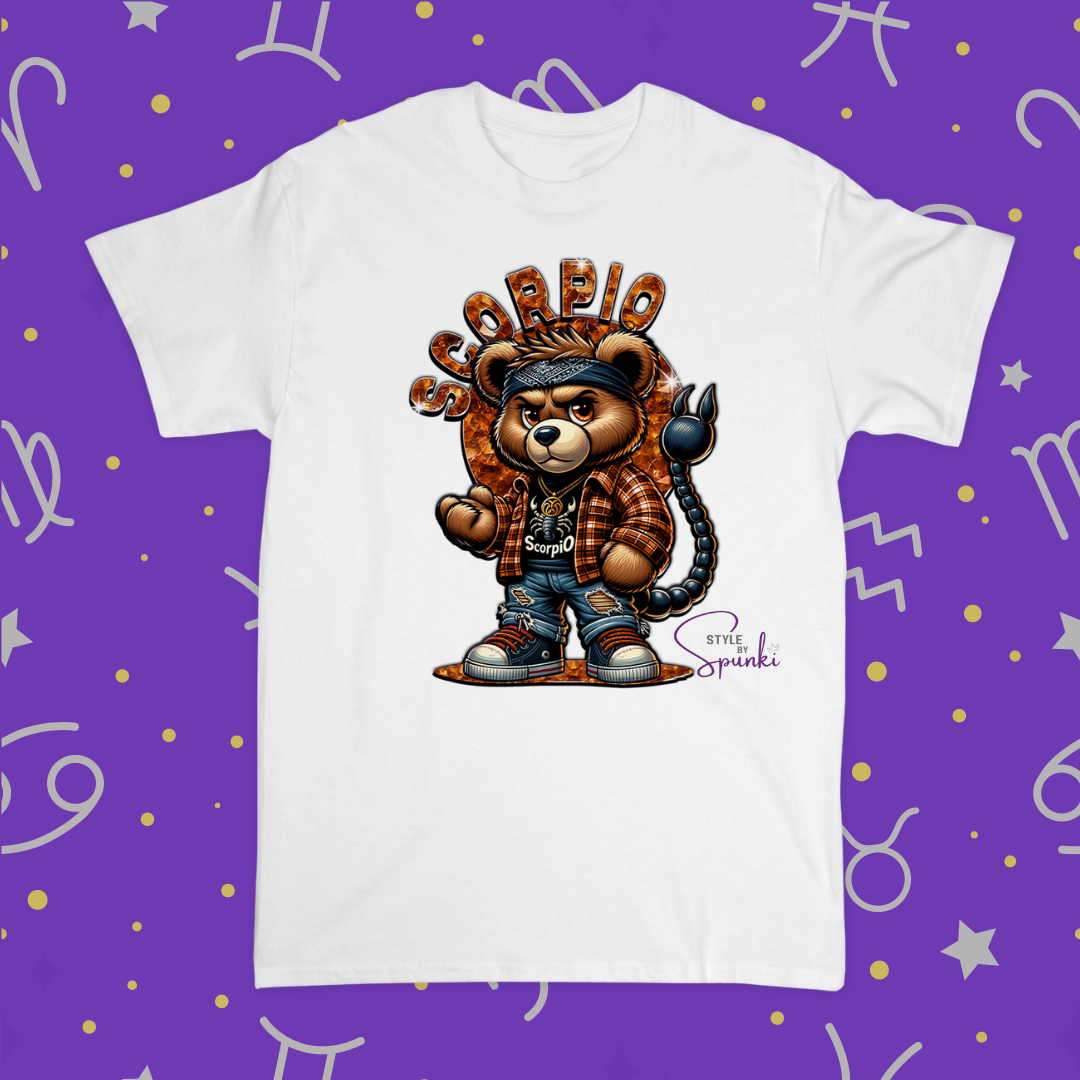 Men’s Mean Zodiac Bear B-Day Tee