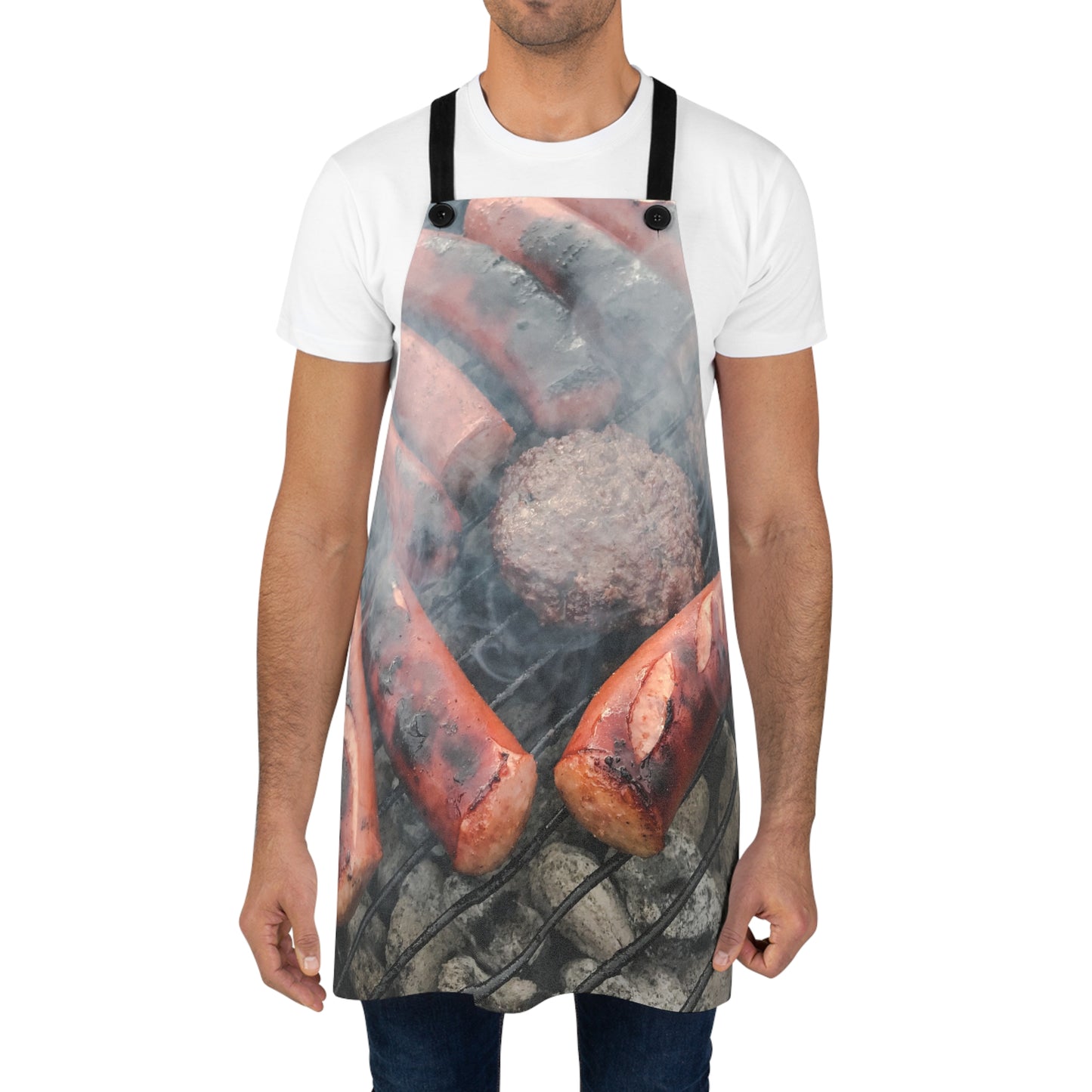 King Of The Grill Apron(With Buttons)