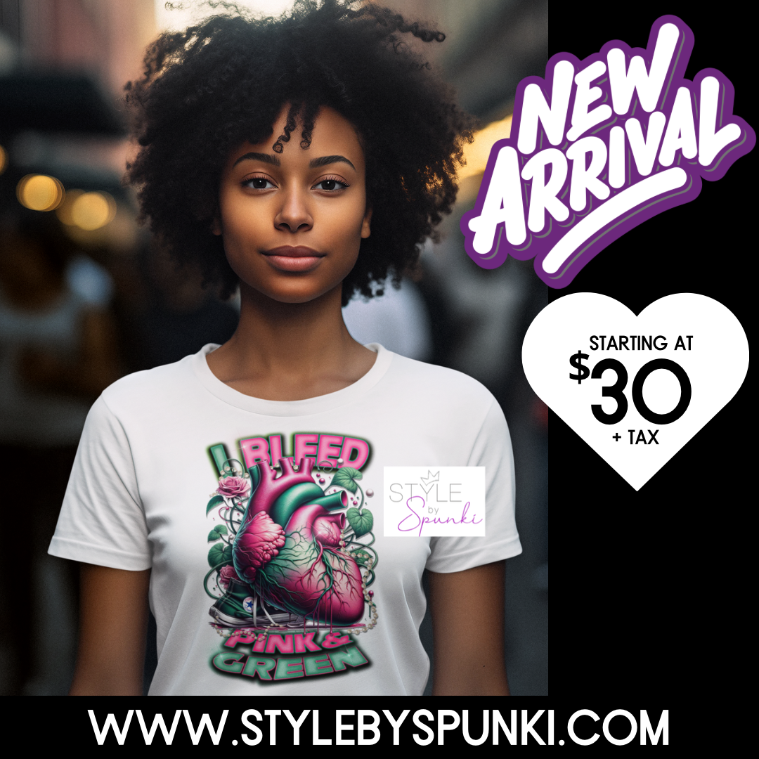 Bleed Pink N Green Tee