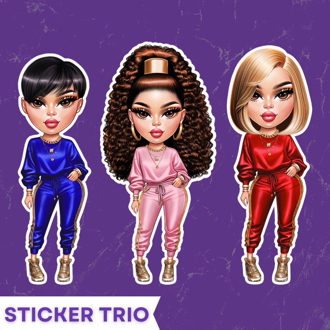 Call Me Casual Sticker Trio