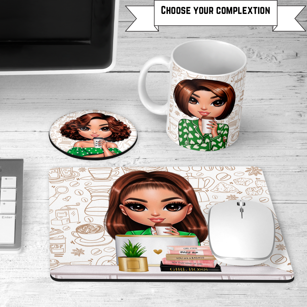 Coffee Coffee Coffee Mug + More Trio