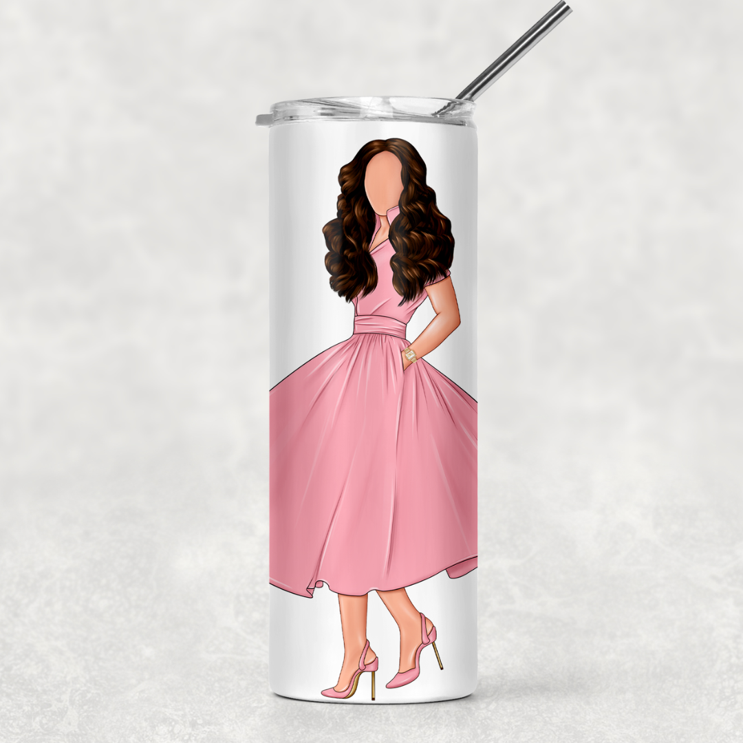 Pretty In Pink Personalized Cold Cup