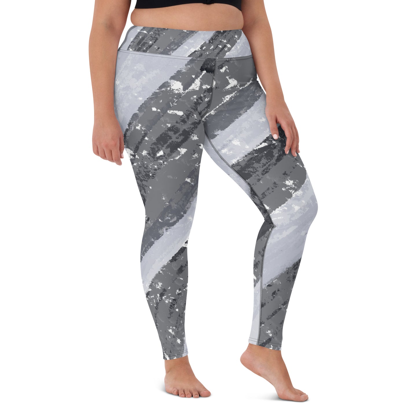 Strokes Of Hard Work Yoga Leggings