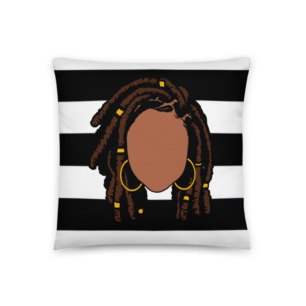 Loc Goddess Throw Pillow