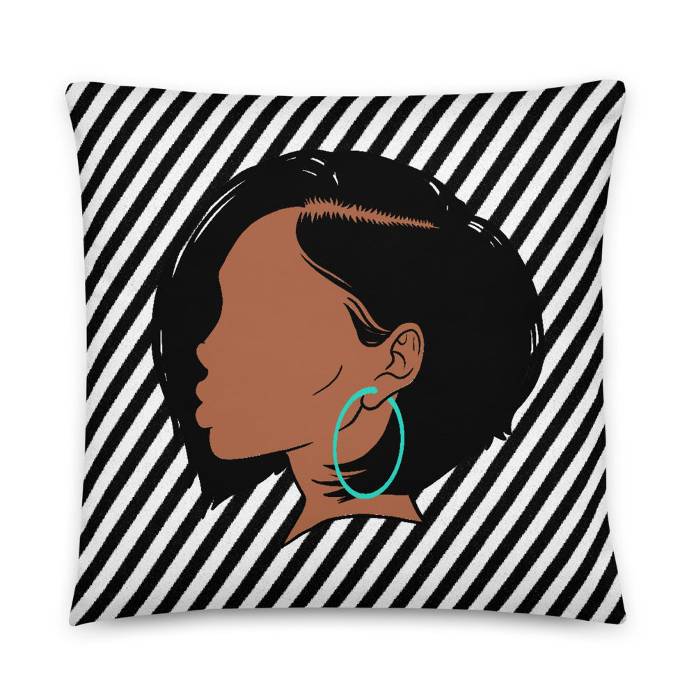 Bobbed Goddess Throw Pillow
