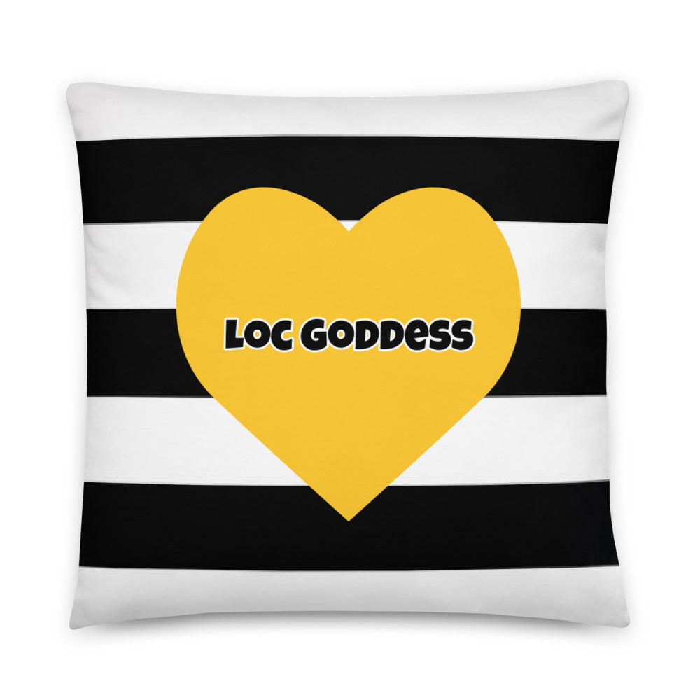 Loc Goddess Throw Pillow