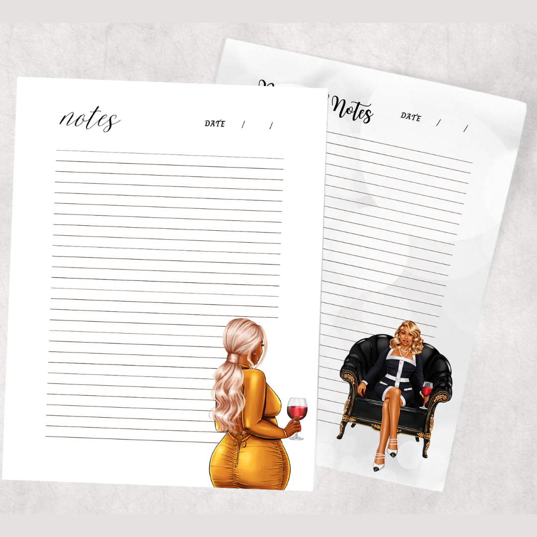 Wine Time Personalized Notepad Duo