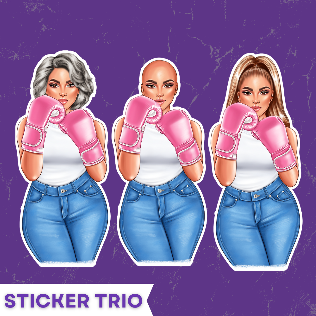 My Fight Is Her Fight Sticker Trio