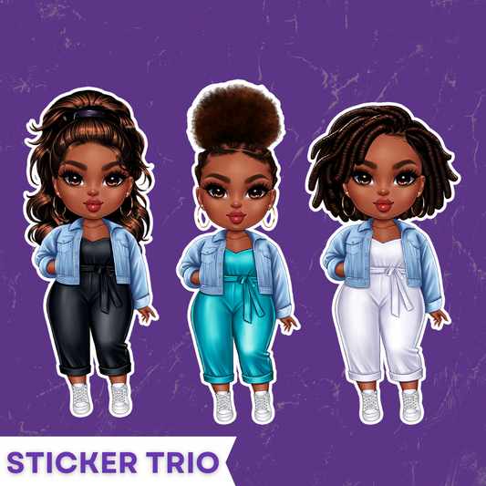 I Am Style Sticker Trio
