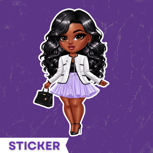 Fashion Girl Sticker