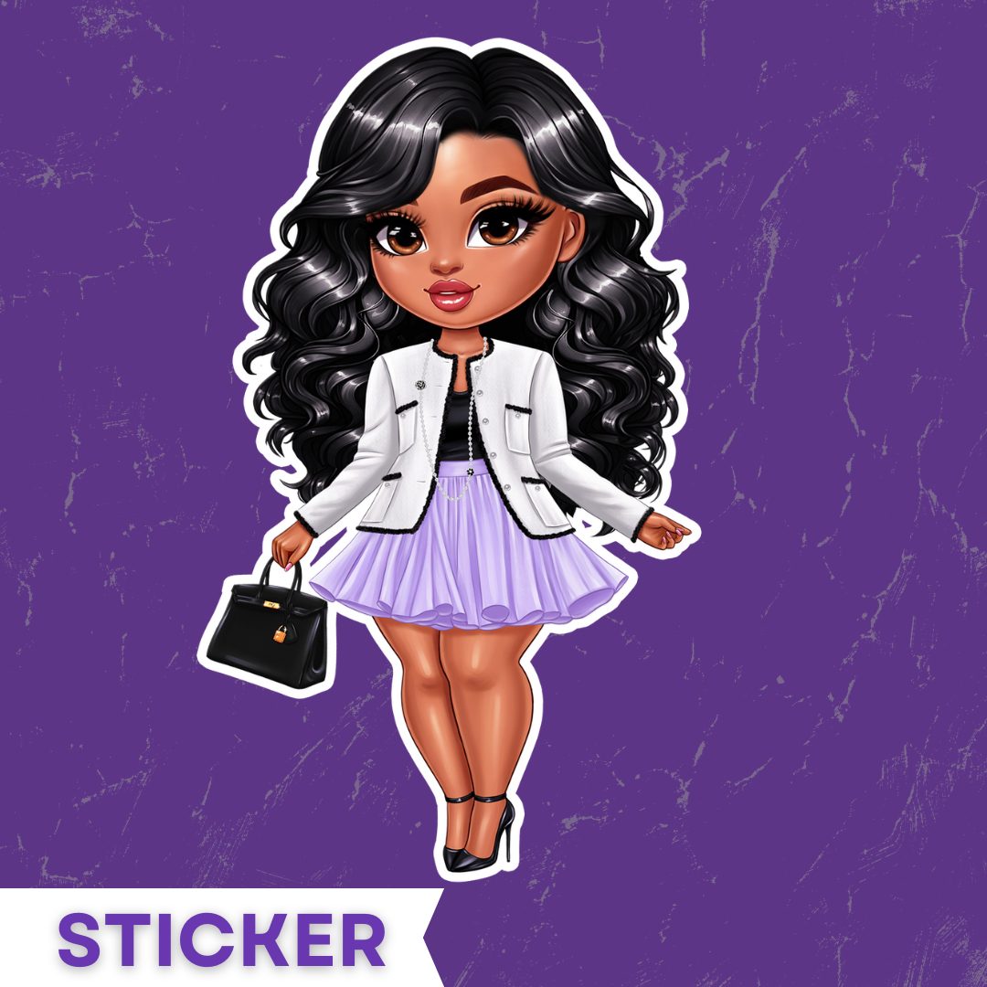 Fashion Girl Sticker