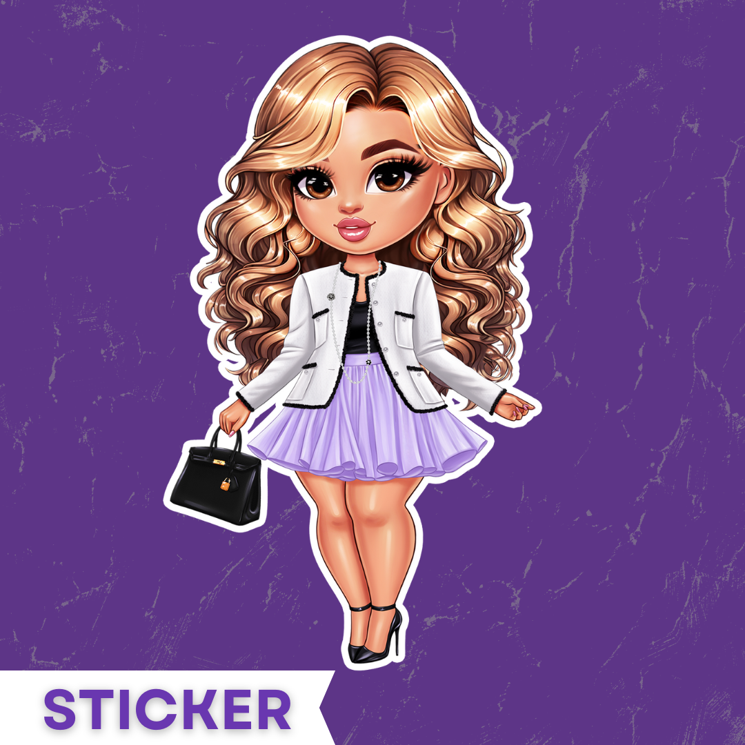 Fashion Girl Sticker