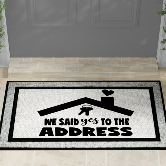 We Said YES!! Door Mat