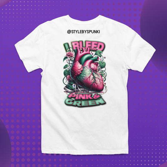Bleed Pink N Green Tee