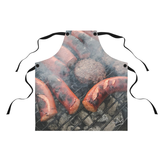 King Of The Grill Apron(With Buttons)
