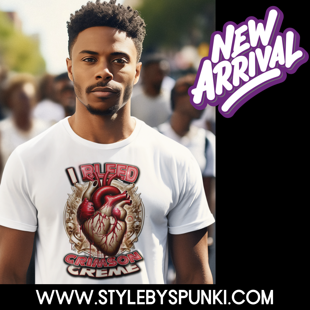 Bleed Crimson N Cream Tee