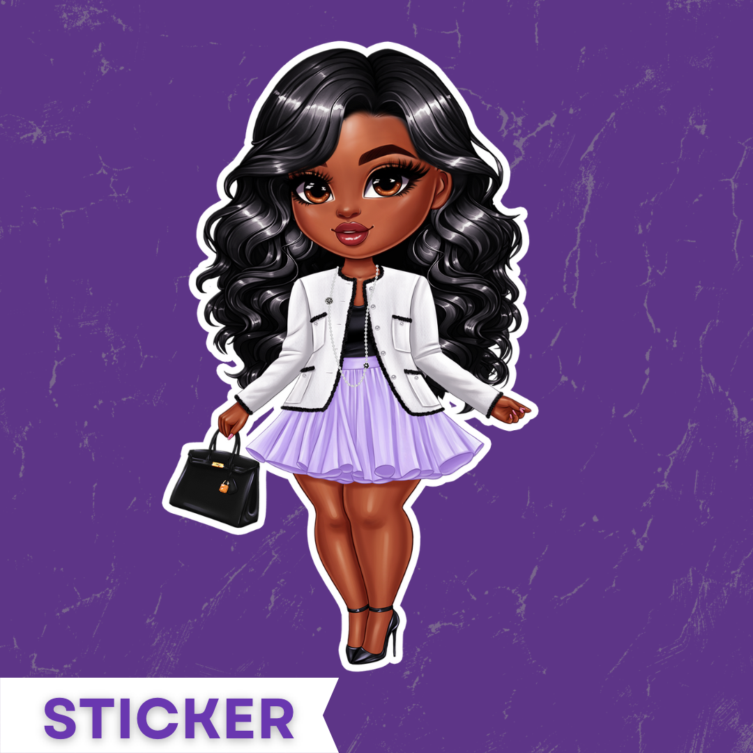 The Fashion Girl Sticker