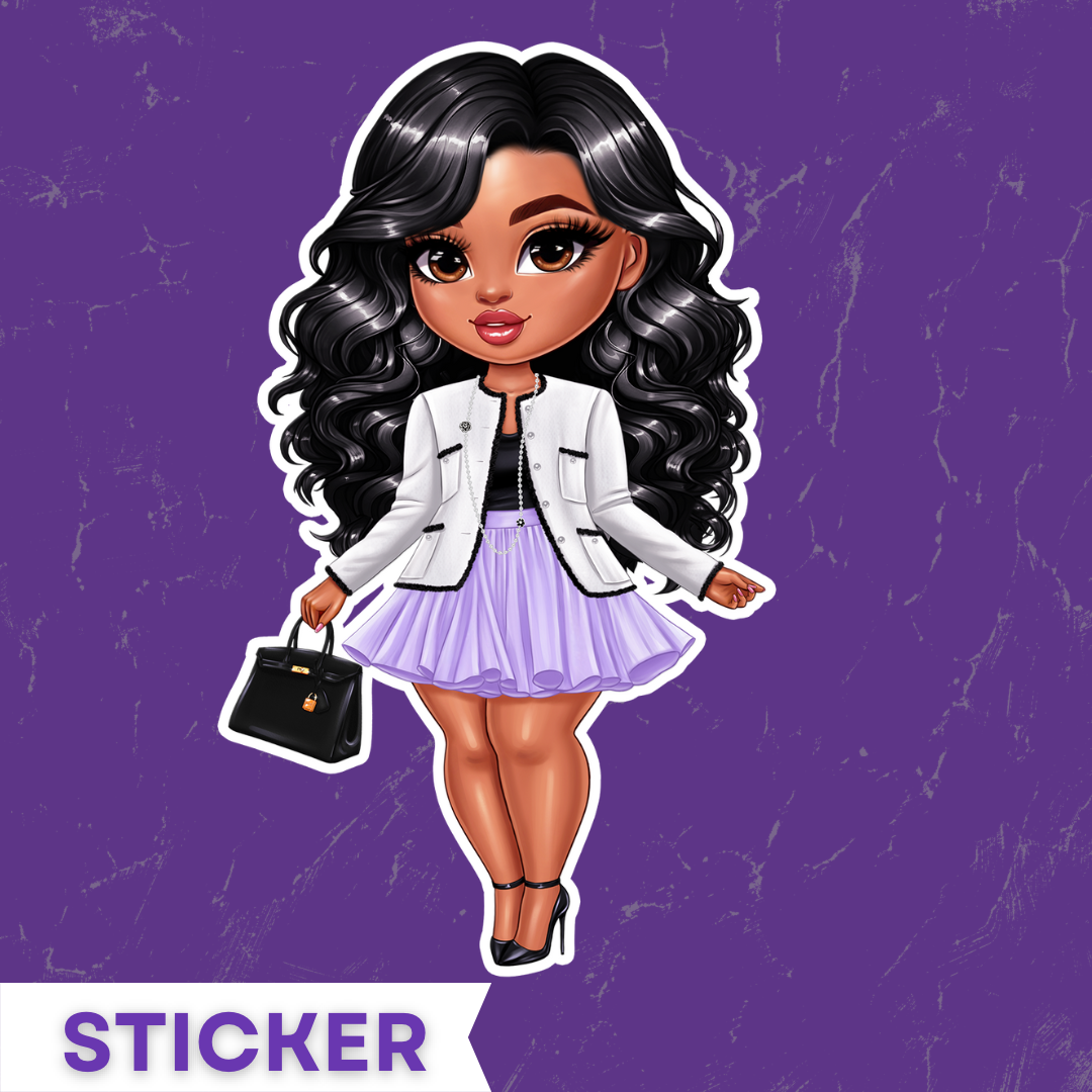 The Fashion Girl Sticker