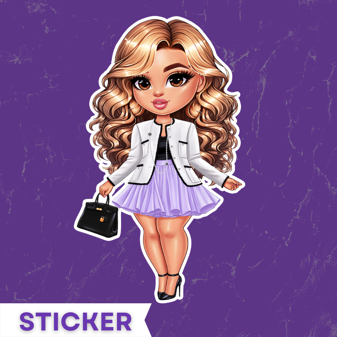 The Fashion Girl Sticker