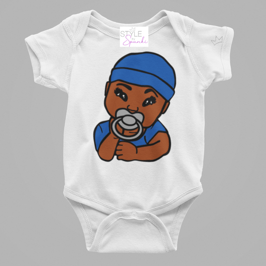 Little Boy Blue Baby Bodysuit - Style By Spunki