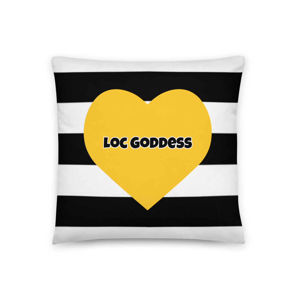 Loc Goddess Throw Pillow